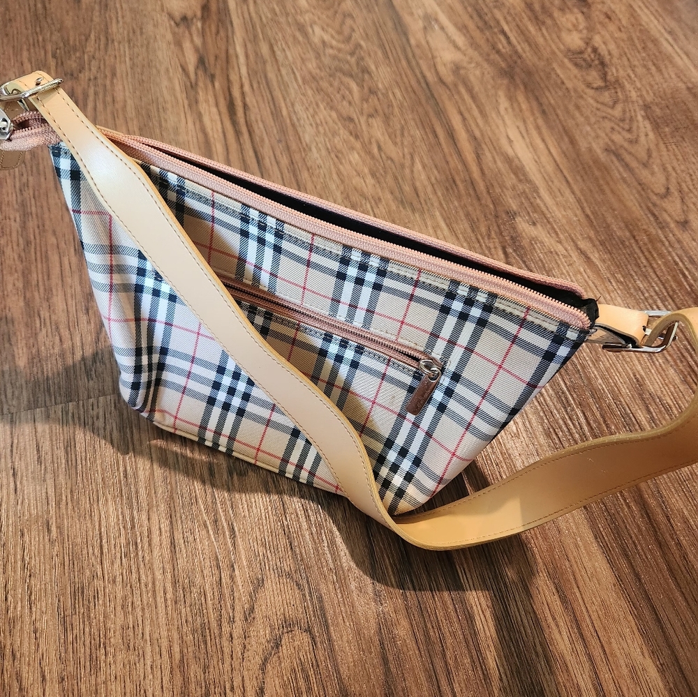 Fashion Beige Checkered Women's Bag